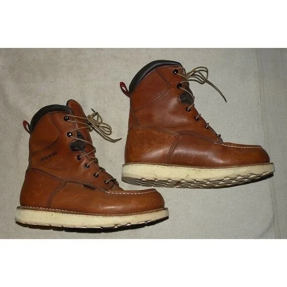 Red Wing Classic Men's 7.5D Leather Work Boots Waterproof ASTMF2892-11 EH
